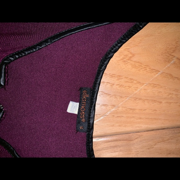 Purple Sweater Mini Dress - Picture 3 of 4